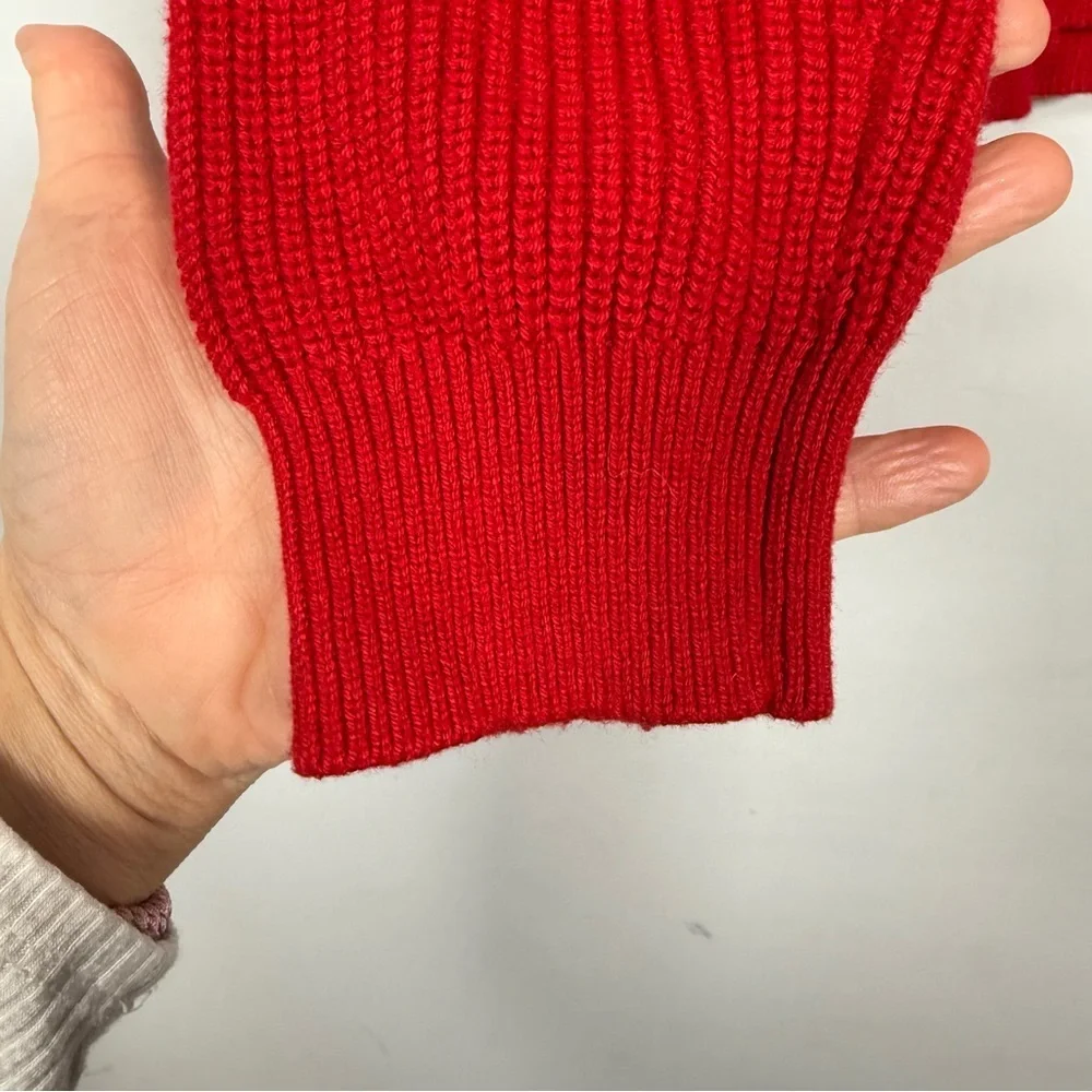 J. Crew button raglan crewneck sweater, Size L